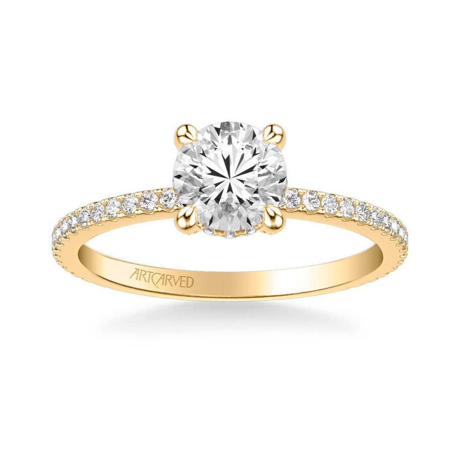 Chelsea Classic Side Stone Diamond Engagement Ring