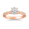 Louisa Vintage Side Stone Diamond Engagement Ring
