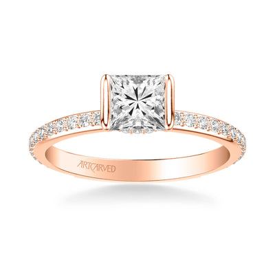 White Gold Engagement Ring with Cubic Zirconia | Engagement Rings