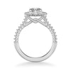 Dolly Classic Cushion Halo Diamond Engagement Ring