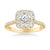 Dolly Classic Cushion Halo Diamond Engagement Ring