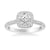 Tori Classic Cushion Halo Diamond Engagement Ring