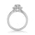 Sierra Contemporary Bypass Halo Twist Diamond Engagement Ring