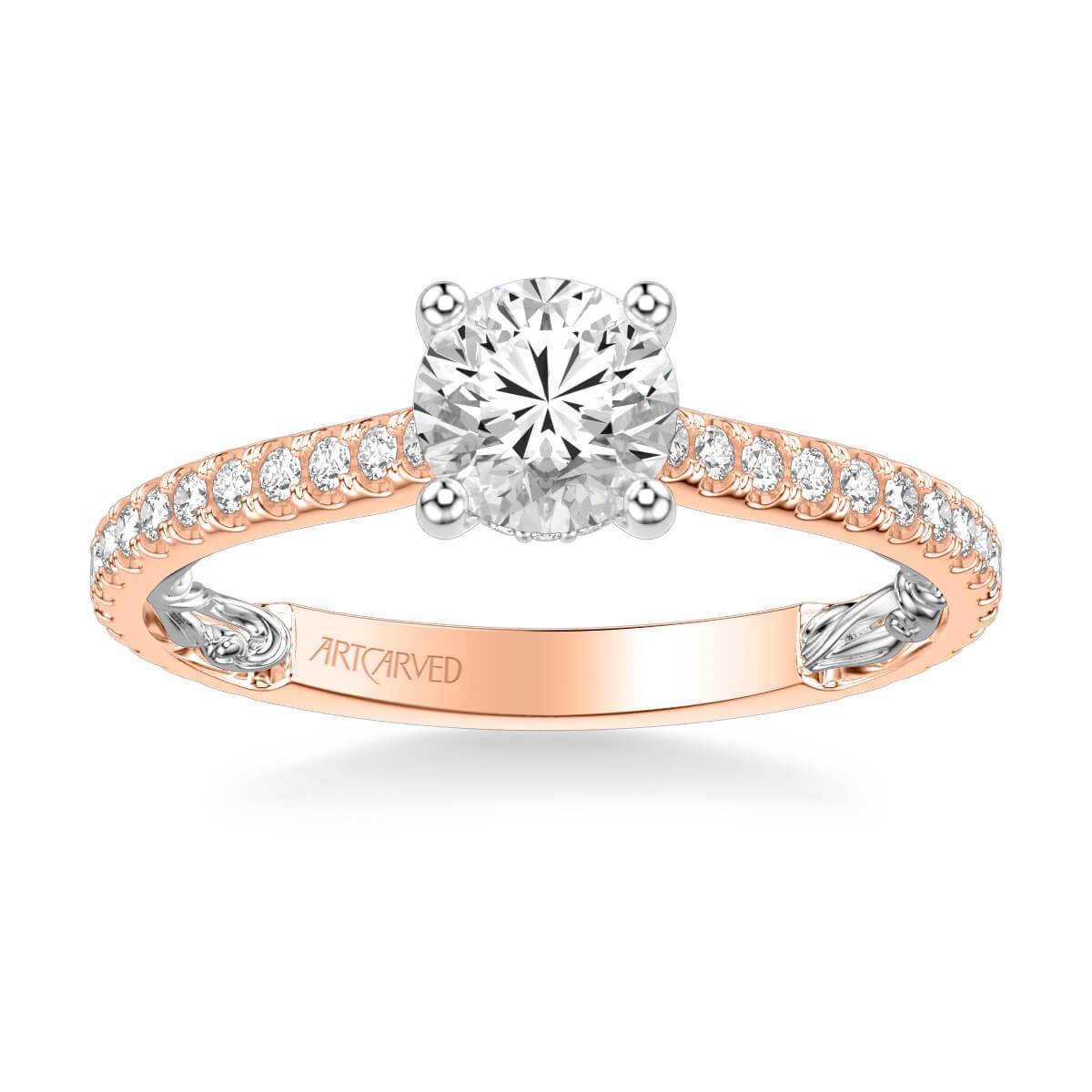 Sonya Lyric Collection Classic Side Stone Diamond Engagement