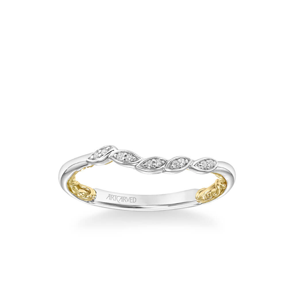 Charnelle Lyric Collection Classic Diamond Floral Wedding Band