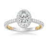 Falyn Lyric Collection Classic Oval Halo Diamond Engagement Ring