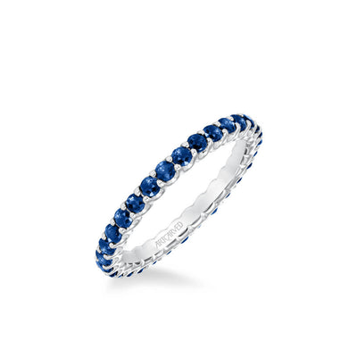 Stackable Sapphire Eternity Band
