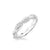 Stackable Band with Alternating Half Diamond Half Polished Twist