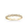 Stackable Band with Diamond Swirl Design