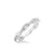 Stackable Band with Half Diamond Half Polished Twist