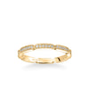 Stackable Eternity Band with Diamond and Milgrain Design